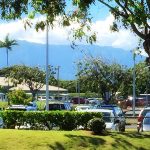 ハワイ州カウアイ島リフエ空港から見えるワイアレア山