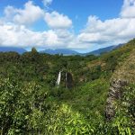 ハワイ・カウアイ島のオパエカアの滝