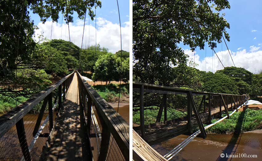 カウアイ島 Waimea Swinging Bridge